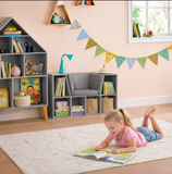 kids reading corner storage bench