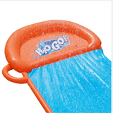 Summer garden water toy connected to a hose