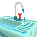 FSC Montessori Eco Wood Kids Mud Kitchen | Wooden Toy Kitchen | Working Tap & Sink | 3 Years+