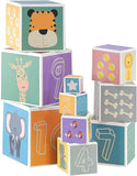 Montessori Stacking Pyramid Ultra Cute Animals, Shapes & Numbers | Stacking and Nesting Toys