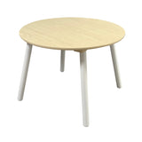 Dieser Tisch verfügt außerdem über Beine aus massivem Kiefernholz, die robust und stoßfest sind.