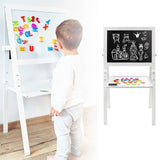 Montessori Double Sided Wooden Easel | Magnetic | Whiteboard | White | 98cm high