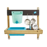 Fantastic wooden outdoor wall mounted mud kitchen for fresh air fun