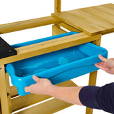 This mud kitchen and outdoor toy kitchen is made from premium FSC wood so you are doing your bit for the planet