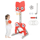 Children’s basketball football golf and ring toss garden game set