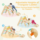 Estrutura de escalada em madeira ecológica | conjunto montessori pikler | arco | balancim | deslizar | triângulo de escalada | covil