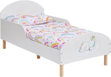 Einhorn-Kinderbett mit Seitenschutz | Kleinkinderbett | 18 m bis 5 Jahre