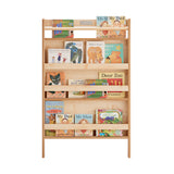 Little Helper Montessori Wall Mounted BookCase | Childrens Bookcase | Kids Bookshelf | Natural Finish