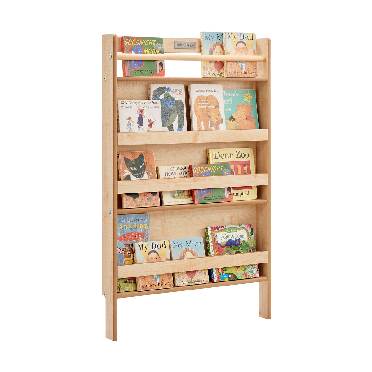 Montessori Wall Bookshelf | Natural Wood by Little Helper UK – www ...