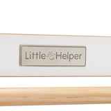 Librería infantil de madera Little Helpers | librería portátil para niños | estantería infantil blanca con acabado natural