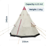 Kids Outdoor Den Tent | Durable Teepee Style | Water-Resistant & Spacious for 3