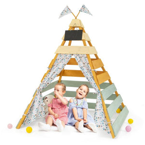 tipi zelt holz Kinder Tipi | Montessori Öko-Holz Spielhaus | Wigwam | Versteck