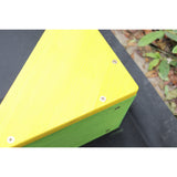 Öko verrottungsbeständiger FSC-Zypressenholz-Montessori-Holzsandkasten | Basisliner | Wasserdichte Abdeckung | 90 x 90 cm