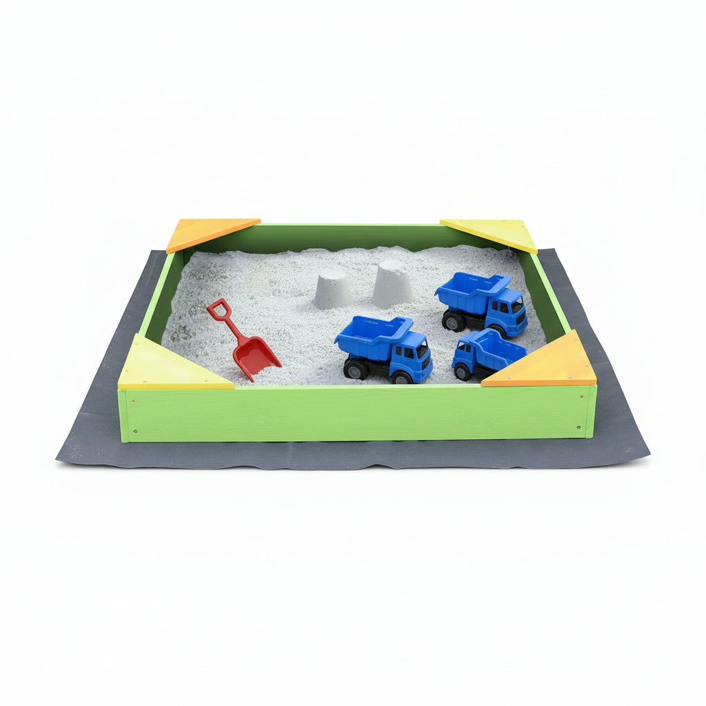 Kids Wooden Sandpit With Seats | Rot-Resistant Garden Sandpit – www ...
