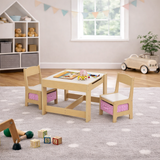 toddler table and chairs wooden play table set
