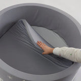 Ball Pit | Ball Pool |  Thick Inner Floor Mat | 200 FREE balls | 90 x 90 x 30cm | Grey