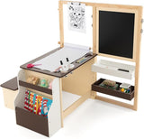Montessori Activity Table & Chair Set | Bookcase | Blackboard & Whiteboard Easel | Paper Roll | Storage