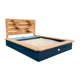 Grow With Me Wooden Sandpit with Play Wall | Sand & Water Wall