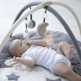 Luxury Super Soft & Padded Baby Play Gym with 6 Sensory Toys | Playmat