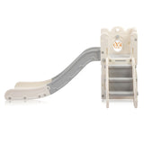 Montessori Slide Set | Basketball Hoop | Indoor or Outdoor | White & Grey | 12 months plus