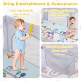 breathable baby playpen with 50 colourful play balls