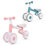 3 Hjuls Push Langs Træningscykel | Balancecykel | Justerbar Sædehøjde | 2 Farver | 1-3 År
