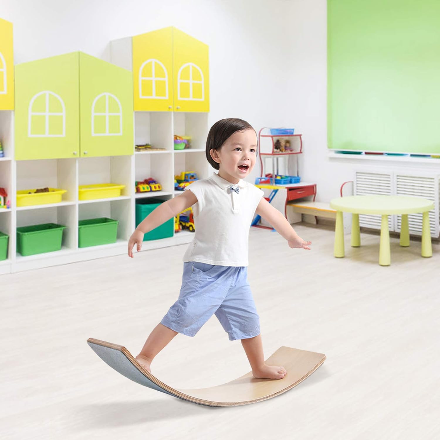 Wooden balance board for toddlers cheap