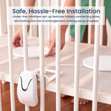 Safe Sleep Highly Sensitive Baby Breathing Movement Monitor | 5" Split Screen Room & Cot Monitoring | IR night vision | Lullaby & Sleep Sounds