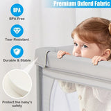 Premium oxford mesh light grey fabric used in the manufacture of this lovely baby playpen