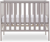 100% Eco New Zealand Pine Grow-with-Me Height Adjustable Space Saving Cot | Warm Grey | Birth - 18 months