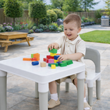 Indoor outdoor toddler play table and chair