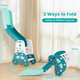 kids slide with climber and art easel