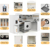 Large Deluxe Play Kitchen | Ice Maker | Ovens | Washing Machine | Lights & Sounds | 3-10 Years | Accessories