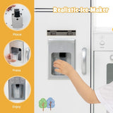 White Corner wooden toy kitchen with separate sink lights and sounds