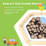 Picadores Montessori | trave de equilíbrio em madeira ecológica | trampolins e discos | natural 