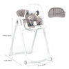 Modern grey baby highchair for weaning feeding and supervised play