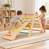 Little Helper wooden folding Pikler triangle with reversible slide and climbing ramp