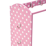 Montessori Dress Up Rail | 2 Tier Shelves with Mirror| Storage Space | Pink | 1.02m