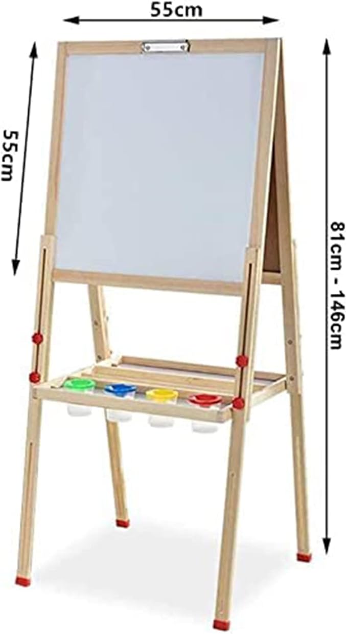 thumbnail image 2 of Costway 3 In 1 Kids Easel Double Sided Chalkboard & Whiteboard Standing Art Easel 2 of 14