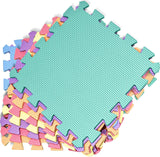 Interlocking Montessori Thick Foam Play Floor Mats | Jigsaw Mats for Baby Playpens and Playrooms | Macaron Colours