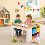 Montessori Art Table and Chairs cum Easel with storage boxes