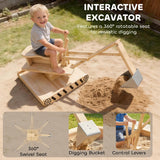 Children’s construction sandpit for outdoor sensory play
