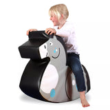 Autism-Friendly Pikler Animal Ride On | Soft Play Rocker | Grey Horse | 24m+