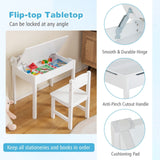 Children's Montessori Homework Desk & Ergonomic Spine-Supporting Chair | Paper Roll | White 