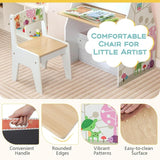 5-in-1 Compact Kids Easel | Desk | Sling Bookcase | Bookshelf | Storage & Stool | White | 3 Years+