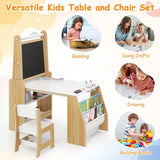 Montessori Art Table & Chair Set | Easel | Paper Roller | Bookcase | 3 Years+