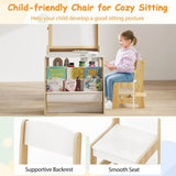 Montessori Art Table & Chair Set | Easel | Paper Roller | Bookcase | 3 Years+