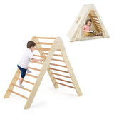 parque infantil plegable de madera ecológica 3 en 1 | Montessori Pikler y guarida | Tienda con tapete