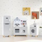Modular Montessori Toy Kitchen | Fridge | Washing Machine | Realistic Lights & Sounds | Accessories