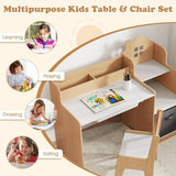 Child’s ergonomic chair with rounded corners desk
